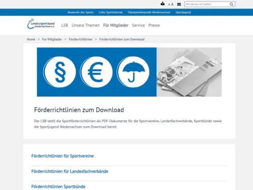Oberfl&auml;che einer Internetseite.