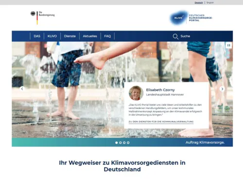 Oberfläche einer Internetseite.