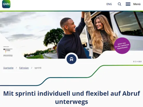 Screenshot einer Internetseite