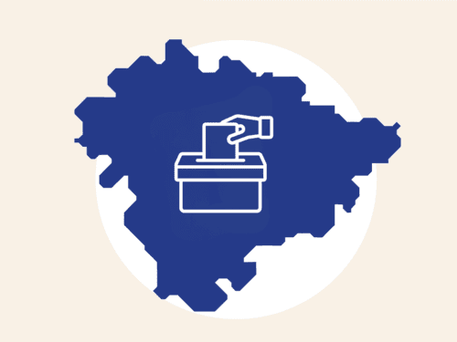 Karte mit den Umrissen aller 21 Kommunen der Region Hannover.