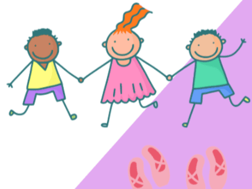 3 Zeichentrickfiguren Tanzen