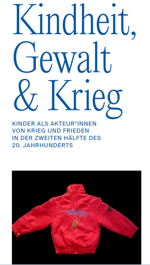 EINE VORTRAGSREIHE
DES ARBEITSKREISES
KINDHEITSGESCHICHTE