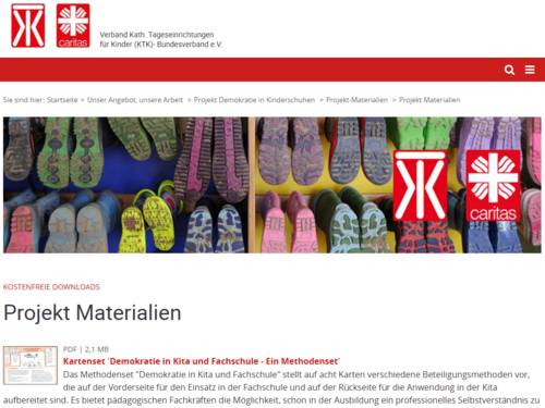 Vorschau auf eine Internetseite des Verband Tageseinrichtungen f&uuml;r Kinder (KTK)-Bundesverband e.V.