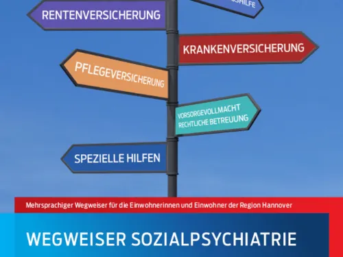Farbige Wegweiser