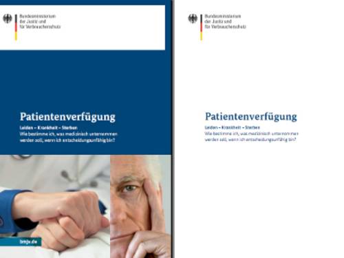 Vorschau auf die Broschüre "Patientenverfügung" des Bundesministeriums der Justiz und für Verbraucherschutz (BMJV)