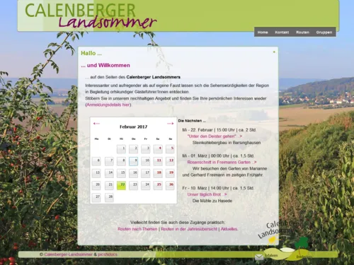 Vorschau auf die Webseite www.calenberger-landsommer.de