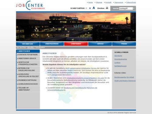 Vorschau auf jobcenter-region-hannover.de