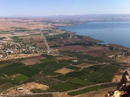 Blick auf den See Genezareth