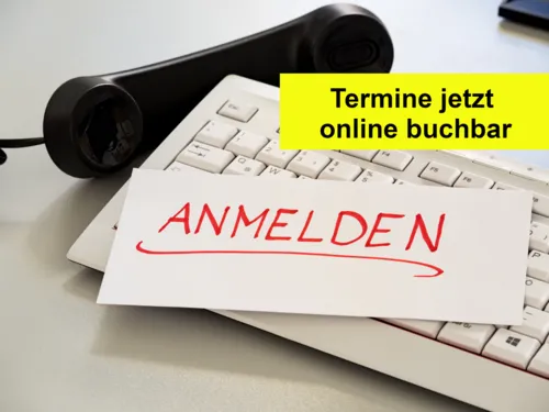 Anmeldung auch online möglich