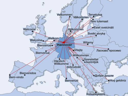 Hannover - in der Mitte Europas