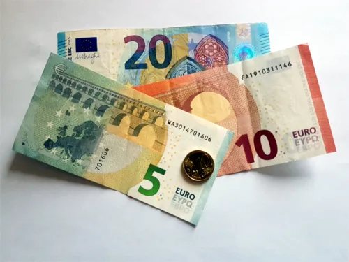 Auf dem Bild sind mehrere Eurobanknoten zu sehen.