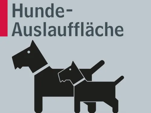 Hundeauslaufschild der Landeshauptstadt