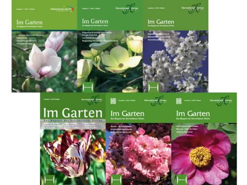 Die Titelseiten diverser "Im Garten"-Ausgaben