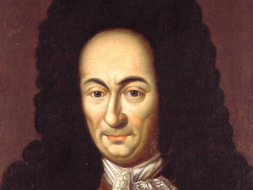 Ausschnitt aus einem Ölgemälde von G.W. Leibniz