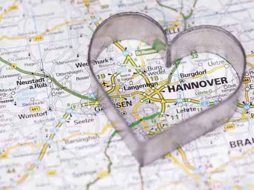Hannover auf der Landkarte