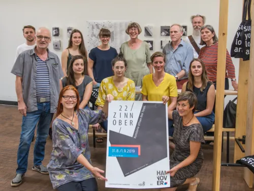 Künstler*innen, Galerist*innen und Kunstschaffende des ZINNOBER-Wochenendes 2019