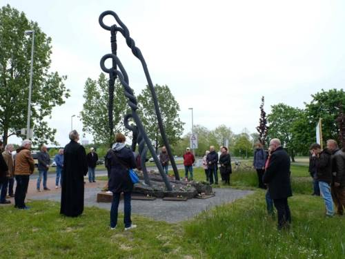 Gedenken am Mahnmal für das ehemalige KZ Stöcken, 8. Mai 2019