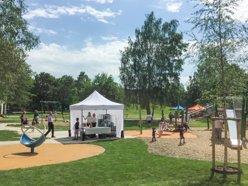 Fest in einem Park