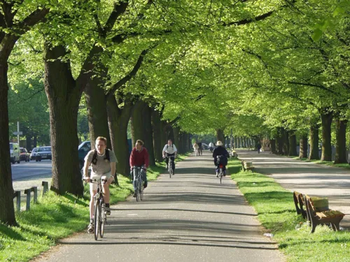 Radfahrer am Maschsee