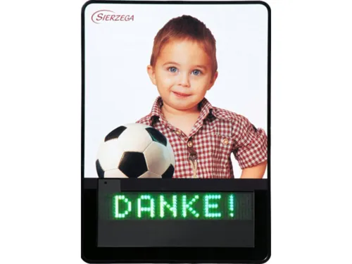 Verkehrs-Display mit der Aufschrift Danke