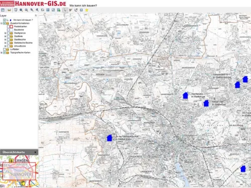 Screenshot von Hannover-GIS.de