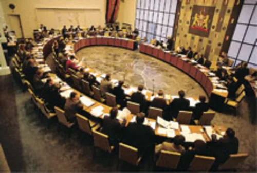 Blick in den Sitzungssal