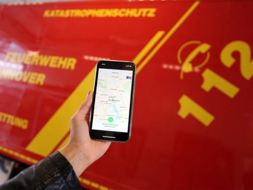 Die Handy-App Katwarn und die Feuerwehr Hannover