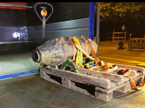 Entschärfte Fliegerbombe in Badenstedt