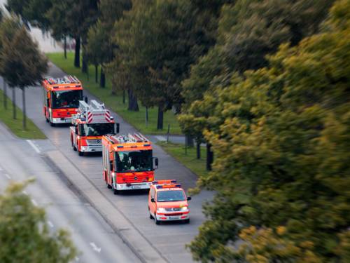 Löschzug Feuerwehr Hannover auf dem Friedrichswall