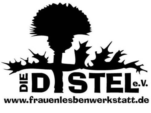 Logo "Die Distel e.V. FrauenLesbenWerkstatt"