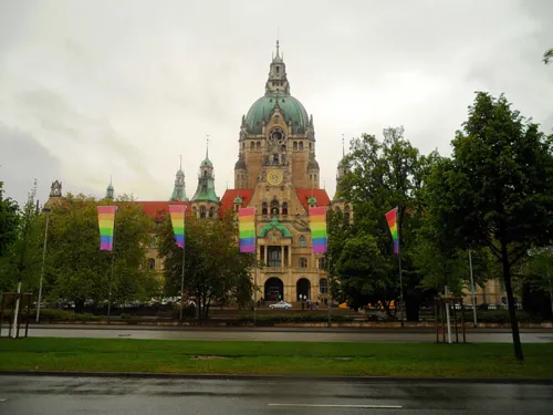 Blick auf das Neue Rathaus