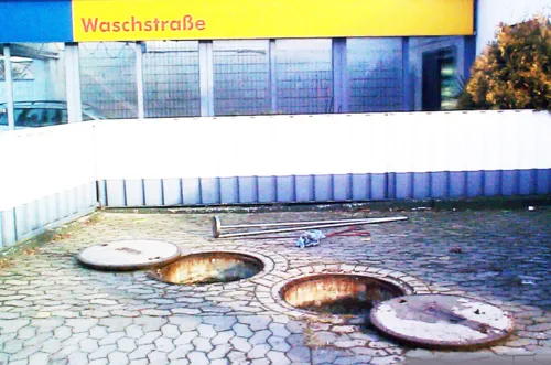 Indirekteinleiterkontrolle an einer Waschstraße