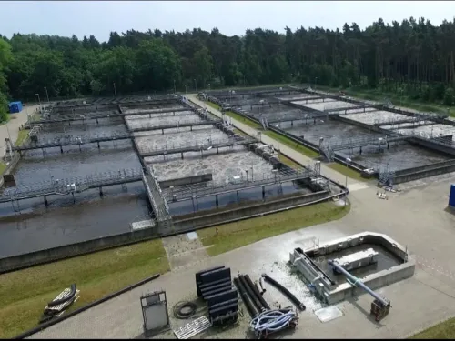 Luftbild vom Klärwerk Gümmerwald
