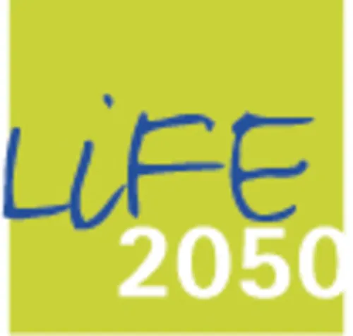 Logo der Forschungsinitiative Life 2050 der Leibniz Universität Hannover