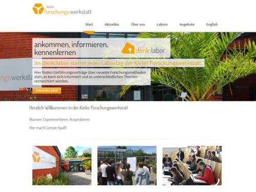 Oberfläche einer Internetseite. 