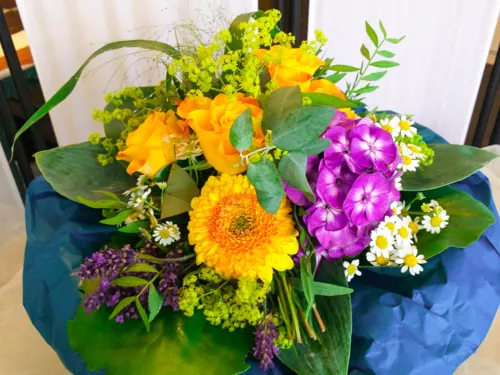 Ein bunter Blumenstrauss.