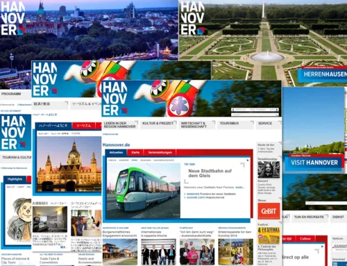 Screenshots vom Online-Portal Hannover.de
