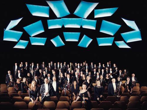 Musiker eines Sinfonieorchesters