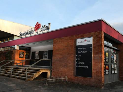 Außenansicht Multifunktionssporthalle "Swiss Life Hall"