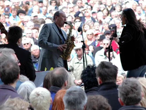 Jazzband vor Publikum