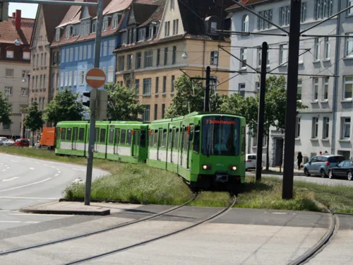 Straßenbahn.