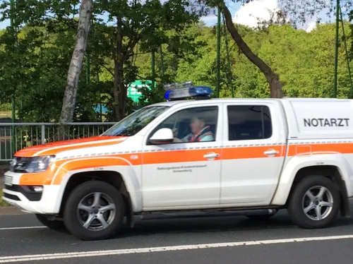 Einsatzfahrzeug eines Notarztes