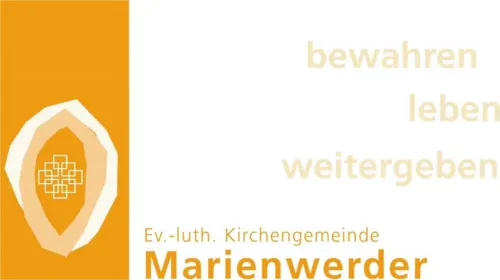 Logo mit der Schrift bewahren leben weitergeben Ev.-luth. Kirchengemeinde Marienwerder