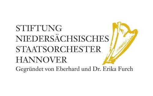 Logo mit einer Harfe und der Schrift Stiftung Niedersächsisches Staatsorchester Hannover Gegründet von Eberhard und Dr. Erika Furch