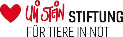 Logo mit einem Herz und der Schrift Uli Stein Stiftung für Tiere in Not