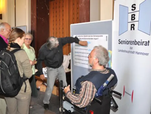 Stand des Seniorenbeirats im Neuen Rathaus