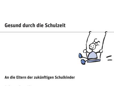 Strichzeichnung eines Kindes auf einer Schaukel