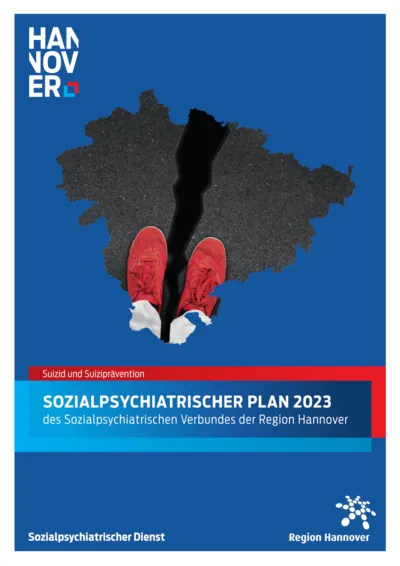 Titelbild der Broschüre "Sozialpsychiatrischer Plan 2023"