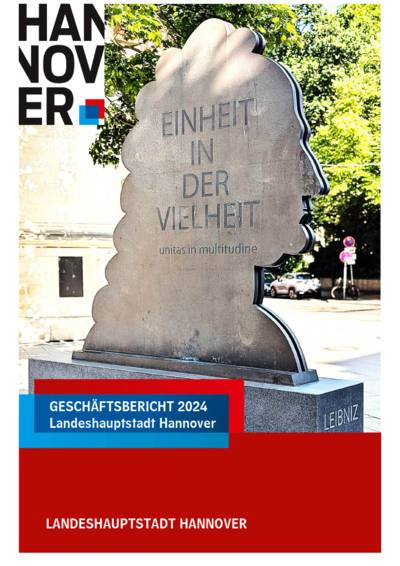 Die Silhouette des Kopfes von Leibniz als Titelbild einer pdf-Datei