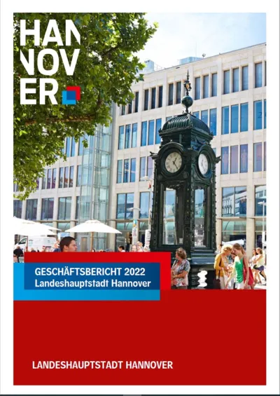 Titelbild eines Geschäftsberichts.